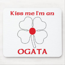 Personalised Japanese Kiss Me I'm Ogata Mouse Pads