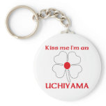 Personalised Japanese Kiss Me I'm Uchiyama keychains