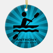 Personalised Kayaking Ornament