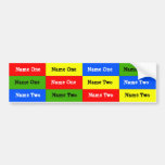 Personalised Kids Name Labels; Waterproof Stickers Bumper Sticker