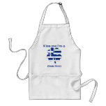 Personalised Kiss Me I'm Greek Apron