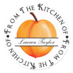 Personalised Kitchen Baking Stickers- Peach
