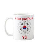 Personalised Korean Kiss Me I'm Yu mugs
