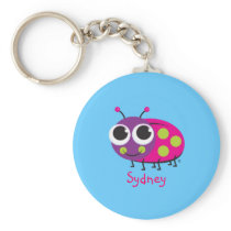 Personalised Ladybug Keychain