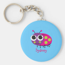 Personalised Ladybug Keychain