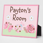 Personalised Ladybug Lullaby/Butterfly Plaque 8x10