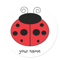 Personalised Ladybug Sticker