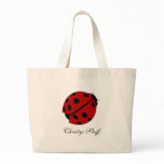 Personalised Ladybug Tote Bag