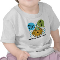 Personalised Lion 1st Birthday T-shirt