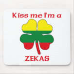 Personalised Macedonian Kiss Me I'm Zekas mousepads