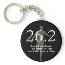 Personalised Marathon Runner 26.2 Keepsake Black