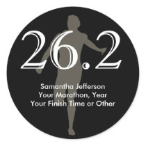 Personalised Marathon Runner 26.2 Keepsake Black