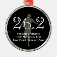 Personalised Marathon Runner 26.2 Keepsake Medal Ornaments