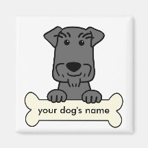 Personalised Miniature Schnauzer Fridge Magnet