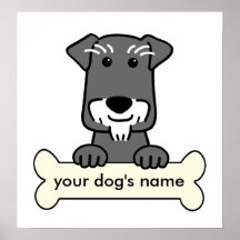 Personalised Miniature Schnauzer Poster