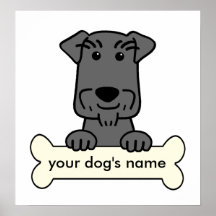 Personalised Miniature Schnauzer Print