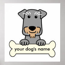 Personalised Miniature Schnauzer Print