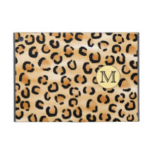 Personalised Monogram Leopard Print Pattern.