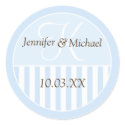Personalised Monogrammed Wedding Favour Labels stickers