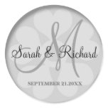 Personalised Monogrammed Wedding Stickers