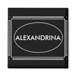 Personalised Name Art Deco Gift Magnet