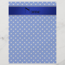 Personalised name blue diamonds full colour flyer