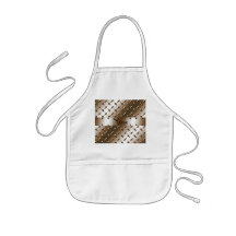 Personalised name brown diamond plate steel apron