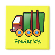 Personalised Name Cartoon Truck