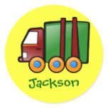 Personalised Name - Cartoon Truck stickers