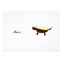 Personalised name Cute honey badger Invite