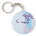 Personalised Name Keyring - Butterflies keychains