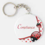 Personalised Name Keyring - Lady Bug Key Chains