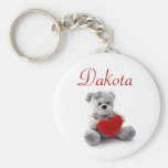 Personalised Name Keyring - Teddy Bear Keychain