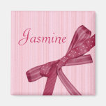 Personalised Name Magnet - Pink Ribbon