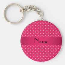 Personalised name pink diamonds keychains