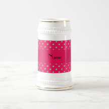Personalised name pink diamonds mug