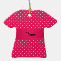 Personalised name pink diamonds ornament