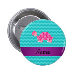 Personalised name pink turtle