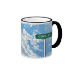 Personalised Name Road Street Sign on Blue Sky Coffee Mug