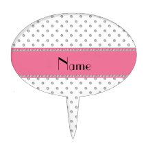 Personalised name white diamonds cake toppers