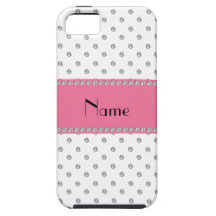 Personalised name white diamonds iPhone 5 case