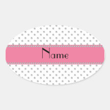 Personalised name white diamonds sticker