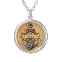 Personalised Nautical Anchor And Wheel Custom Jewelry