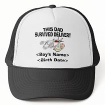 Personalised New Dad Baby Boy Cap