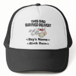 Personalised New Dad Baby Boy Cap hats