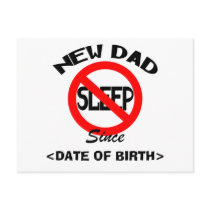 Personalised New Dad No Sleep Cards