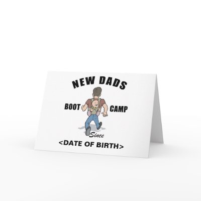 Personalised New Dads Boot Camp Cards by Personalized_New_Dad