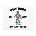 Personalised New Dads Boot Camp Cards postcards