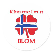 Personalised Norwegian Kiss Me I'm Blom