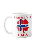 Personalised Norwegian Kiss Me I'm Haga mugs